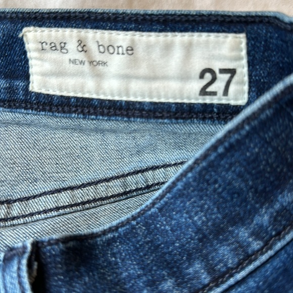 Rag and bone 10inch Capri Blue Jeans- Size 27 - Picture 3 of 7
